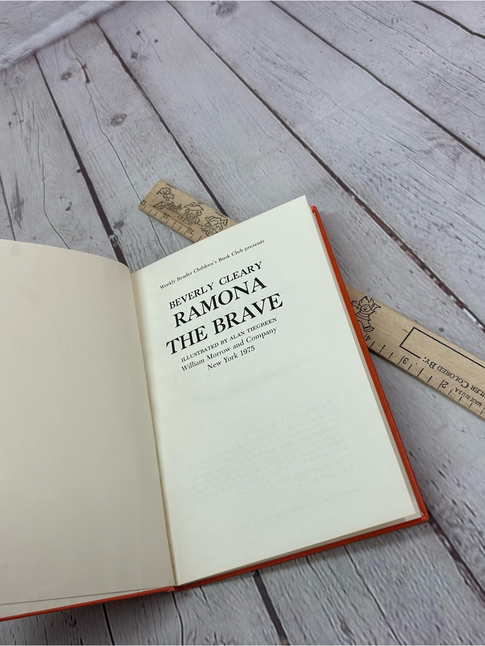 vtg 1975 Ramona The Brave Beverly Cleary Hardcover Book retro nostalgic kidcore - Picture 4 of 8